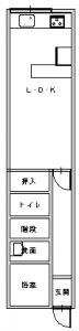生野区・田中前-平面図(1階)