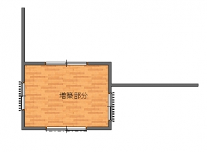 桑原邸増築工事後-平面図(1階)